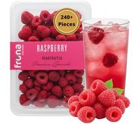 Frona Dried Raspberries - 1200+ Pieces, 100% Natural Berry Cocktail Garnish, 500 g Case, for Raspberry Martini, Fizz, Spritz, Pavlova and Cupcakes, Premium Eco-Friendly Vegan Botanicals