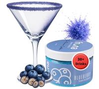Frona Rimming Powder 100g - Perfect As Cocktail Glass Rimming Powder I Culinary decorations (Blueberry)