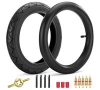Front 12/12.5×1.75/2.125/2.25 Tires and Tubes, 12.5" x 2.25 Front Wheel Inner Tire Set Compatible with BOB Stroller Revolution Se Pro Flex Jogging Duallie Stroller(1Sets)
