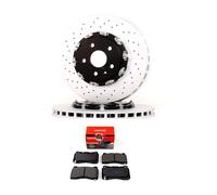 Brembo Front Brake Discs 2 Piece Vented Grooved 355mm Pair - 09.A804.33