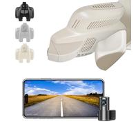 Front 4K and Rear 1080p Dash Cam for Mercedes-Benz E-Class W213 Gen5 E-Class 2017-2023 & E53 E63 AMG 2018-2024(Model D Beige), OEM Look, WiFi & APP, Loop Recording, G-Sensor, 128GB Card