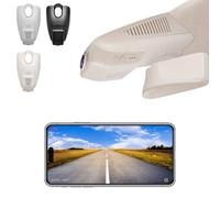 Front 4K HDR Dash Cam STARVIS 2 IMX678 for Mercedes-Benz C-Class Gen4 W/S/C/A 205 2015-2021(Model A Beige), C200 C250 C300 etc, OEM Look, WiFi & APP, 5GHz WiFi, GPS, 64GB Card