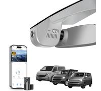 Front 4K & Rear 1080p Dash Cam Custom fit for VW Transporter T6 T6.1 Multivan & California & Caravelle 2016-2025 (Model B Gray), UHD 2160P,App & WiFi,Loop Recording,128GB Card
