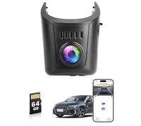 Front 4K UHD Dash Cam for Audi 2019 2020 2021 2022 2023 2024 A4 A6 Allroad A3 A5 Q5 S4 S6 Q7 A8 S8 TT A7 S5 Q3 S3 S7 RS3 RS5 RS6 e-tron (Model A), 150° FOV, Plug & Play, WiFi&APP, G-Sensor, 64GB Card