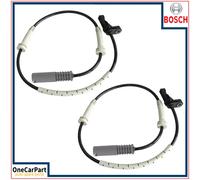 Front ABS Sensor x2 For BMW 1 E81 E82 E87 LCI E88 3 E90 E91 E92 Bosch 0986594540