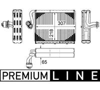 Front AC Evaporator MAHLE Fits MERCEDES C216 W216 W221 05-13 2218300158