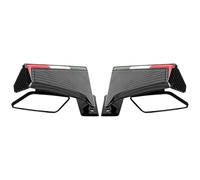 Front Aerodynamic Wing For CBR650R For CBR1000RR Universal Motorcycle Fairing Side Winglet With Mirror Fixed Wind Wing Spoiler(Carbon Look)