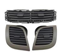 Front Air Grille 3PCS For Hyundai For Verna 2011-2016 Valves Air Conditioning Nozzle Center Air Duct Vent Air Nozzle Car AC Vent Outlet Tab Clip(Gray 3 pcs)