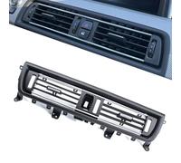 Front Air Grille AC Vent Replacement for B-MW 5 Series Interior Central Air Vent Dashboard Console Center AC Ventilation 520 523 525 528 530 535 550 F10 F18 2010-2016 (Black - with Chrome)