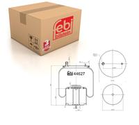 Front Air Spring Inc Steel Piston Fits Volvo FE G2 G3FE Renault bitte Febi 44627
