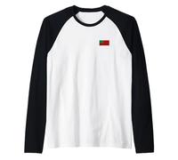 Front and Back Juneteenth African American Flag Raglan Baseball Tee