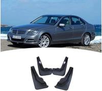 Front and Rear 4PCs for Mercedes Benz C-Class W204-sport/2012-2013 ABS Mud flaps Car No Drilling Mud Fender, Splashproof Waterproof Protects Front Rear Mud Fender Accessories