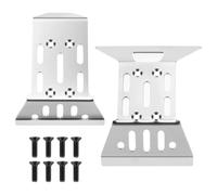 Front And Rear Chassis Guard Protector For Arrma For Gorgon 1/16 | RC Parts Stainless Steel Skid Plate Chassis Underside Coverage And Simple For Bolt-on Installation Accessories