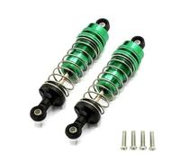 Front and Rear Shock Absorbers for Mjx 16207 16208 16209 16210 1/16 Rc Car Metal Upgrade Parts(Green)