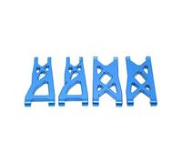 Front and Rear Suspension Arm Aluminum Alloy RC Swing Arms Upgrade Parts for ARRMA Senton Typhon Granite BIG ROCK 1/10 RC Car Models Durable High Performance Replacement (Blue)
