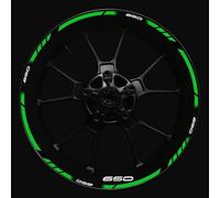 Front And Rear Wheel Hub Decal Set Improved Decoration For Kawasaki For Z650 Motorcycle Rim Stickers(Color20)
