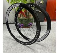 Front And Rear Wheels 700C Brake C/V Set of Wheels for Road Bikes Height 30/40/50Mm Aluminum Alloy Rims Quick Release Hubs for 7-12 Speed Cassettes 16/21H,Purple,40mm