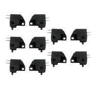 Front and Set Stop Plus Button of Brake Motorbike with Light Switch Rear Compatible 10 Motorcycle Clutch Light Brake Lever Switch Lasting Black（5pcs Left5pcs Right)