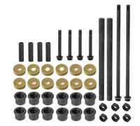 Front Arm Bushing Cover Seal Caps Bolts And NUT Shaft Collars Upper Lower Rebuild Kit Compatible With Banshee 350 YFZ350 91 06