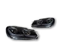 Front Auto Light Assembly For VW For Golf 6 MK6 2009-2013 Car LED DRL Hella 5 Xenon Lens Hid H7 Golf6 Accessories Headlight(Right hand drive,T*SI)