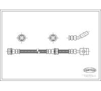 FRONT AXLE 19032411 BRAKE HOSE CORTECO