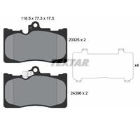FRONT AXLE 2032501 BRAKE PAD SET, DISC BRAKE FITS LEXUS GS 300