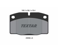 FRONT AXLE 2093903 BRAKE PAD SET, DISC BRAKE TEXTAR