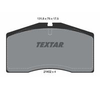 FRONT AXLE 2140201 BRAKE PAD SET, DISC BRAKE TEXTAR