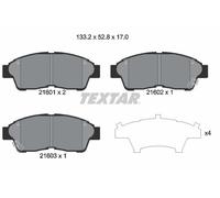 FRONT AXLE 2160101 BRAKE PAD SET, DISC BRAKE TEXTAR