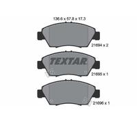 FRONT AXLE 2169401 BRAKE PAD SET, DISC BRAKE TEXTAR