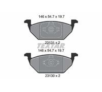 FRONT AXLE 2313001 BRAKE PAD SET, DISC BRAKE TEXTAR