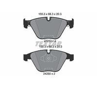 FRONT AXLE 2331301 BRAKE PAD SET, DISC BRAKE TEXTAR