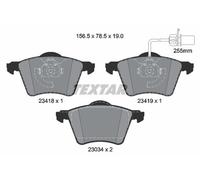 FRONT AXLE 2341801 BRAKE PAD SET, DISC BRAKE TEXTAR