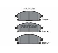 FRONT AXLE 2342001 BRAKE PAD SET, DISC BRAKE TEXTAR