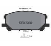 FRONT AXLE 2373401 BRAKE PAD SET, DISC BRAKE TEXTAR