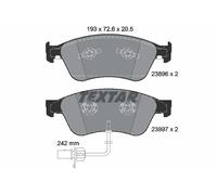 FRONT AXLE 2389601 BRAKE PAD SET, DISC BRAKE TEXTAR