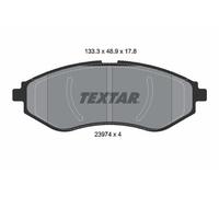 FRONT AXLE 2397401 BRAKE PAD SET, DISC BRAKE TEXTAR