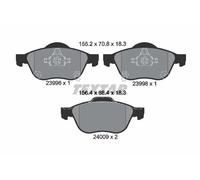 FRONT AXLE 2399601 BRAKE PAD SET, DISC BRAKE TEXTAR