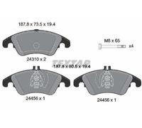 FRONT AXLE 2431001 BRAKE PAD SET, DISC BRAKE TEXTAR
