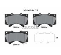 FRONT AXLE 2438601 BRAKE PAD SET, DISC BRAKE TEXTAR