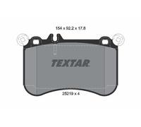 FRONT AXLE 2521901 BRAKE PAD SET, DISC BRAKE TEXTAR