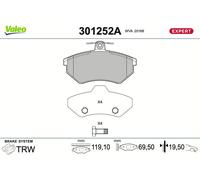 BRAKE PAD SET DISC BRAKE 301252A FOR VW GOLF/Van/III/IV/Cabriolet CADDY/MPV 2.0L