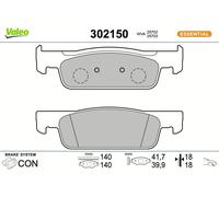 VALEO 302150 Brake pad set