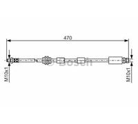 Bosch 1987476882 Brake Hose (BH526)