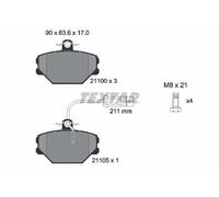 FRONT AXLE BRAKE PAD SET, DISC BRAKE 2110005