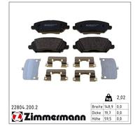 ZIMMERMANN 22804.200.2 Brake pad set