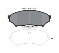 FRONT AXLE BRAKE PAD SET, DISC BRAKE 2348701