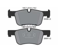 FRONT AXLE FITS BMW 1 SPORTS HATCH 118 BRAKE PAD SET, DISC BRAKE 2550601 TEXTAR