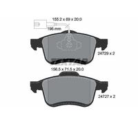 FRONT AXLE FITS CHRYSLER DELTA 2.0 D BRAKE PAD SET, DISC BRAKE 2472901 TEXTAR