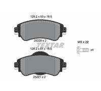 FRONT AXLE FITS CITROËN C4 II 1.2 THP BRAKE PAD SET, DISC BRAKE 2522001 TEXTAR